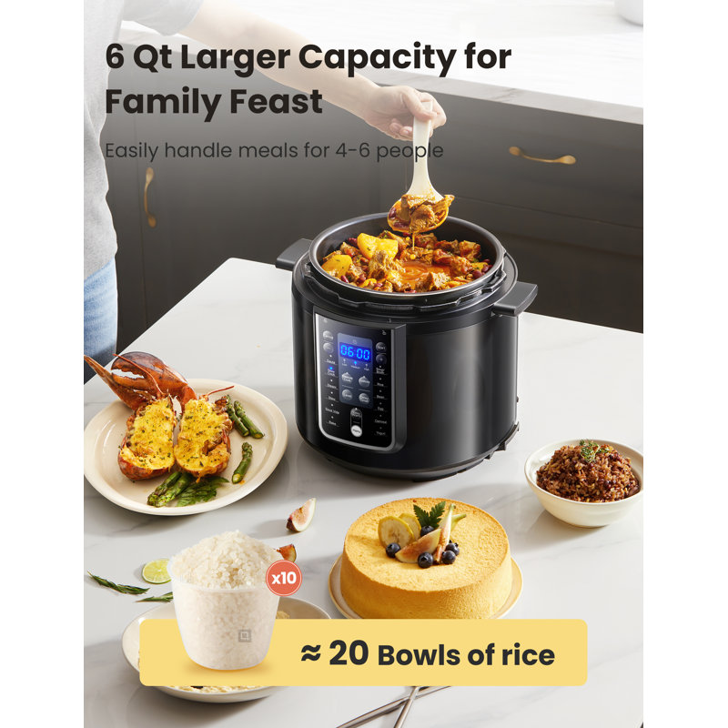 COMFEE' 9 in 1 Electric Pressure Cooker Rice Slow Cooker Olla de